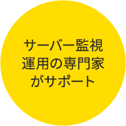 サーバー監視運用の専門家がサポート